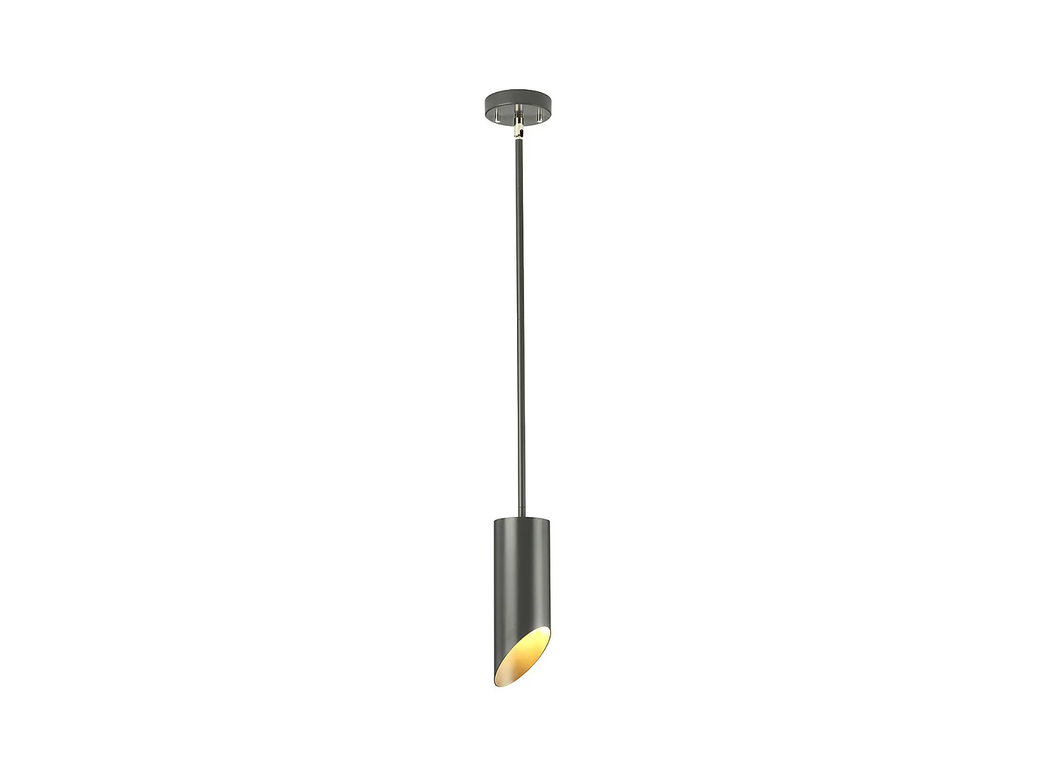 Elstead Quinto - 1 heller Anhänger - dunkelgraues poliertes Nickel, E27