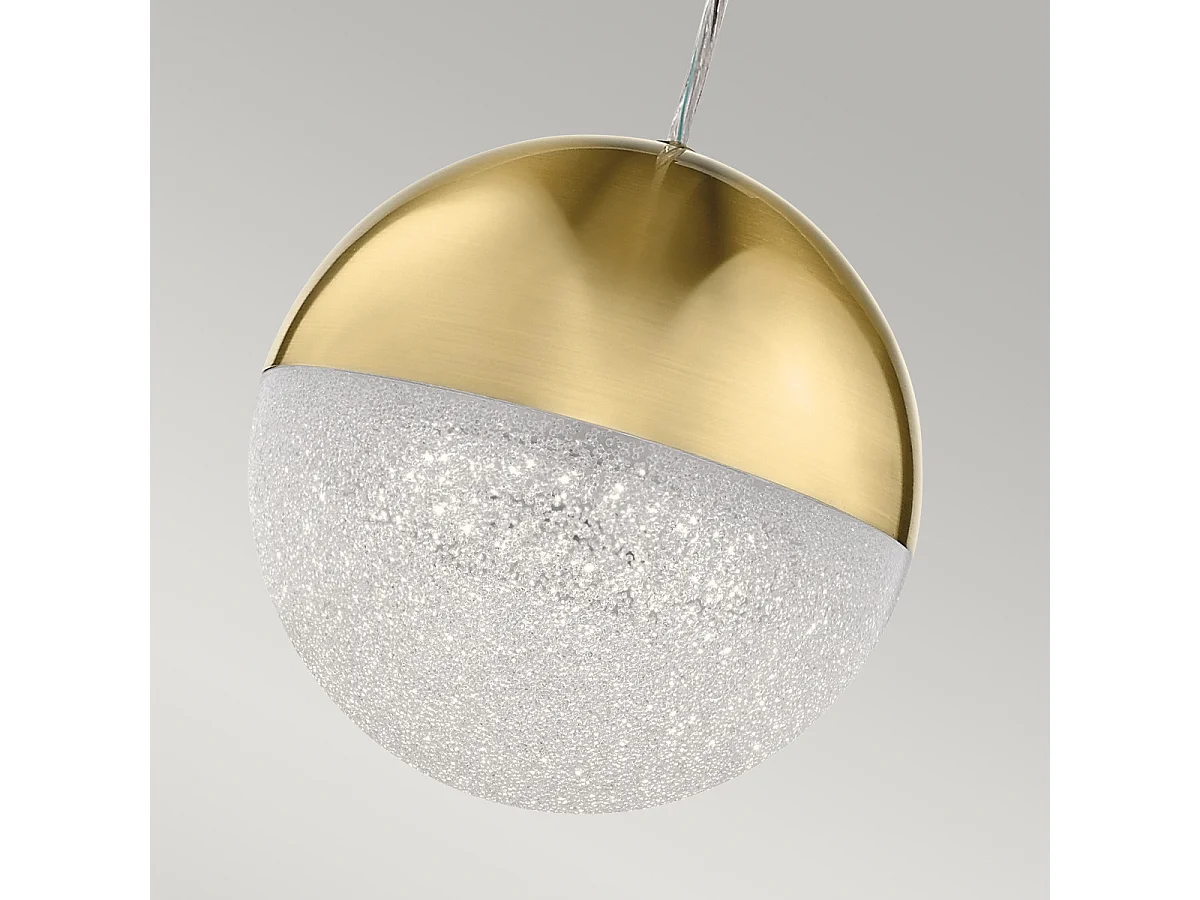 Elstead Kichler Moonlit Integrerad LED sfärisk taklampa Champagne Guld, 3000K