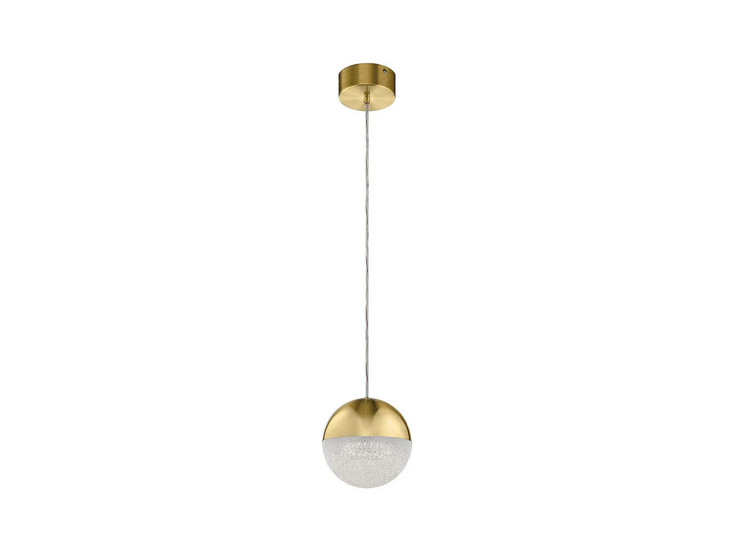 Elstead Kichler Moonlit Integrierte LED-Kugelpendel-Deckenleuchte Champagnergold, 3000K