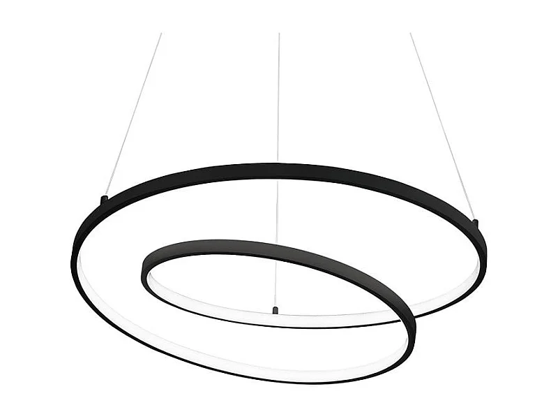 Ideal Lux OZ Plafonnier LED intégré 60 cm Noir 2700 K