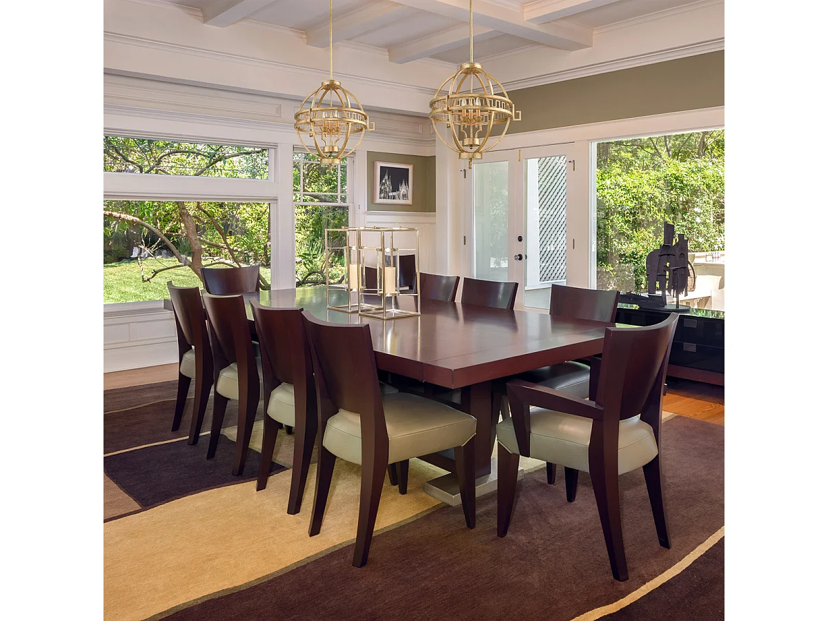 Elstead Lemuria Pendentif de plafond sphérique à 3 ampoules, or, E14