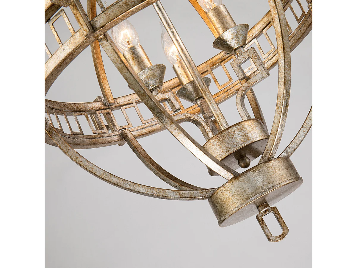 Elstead Lemuria Pendentif de plafond sphérique à 3 ampoules, or, E14