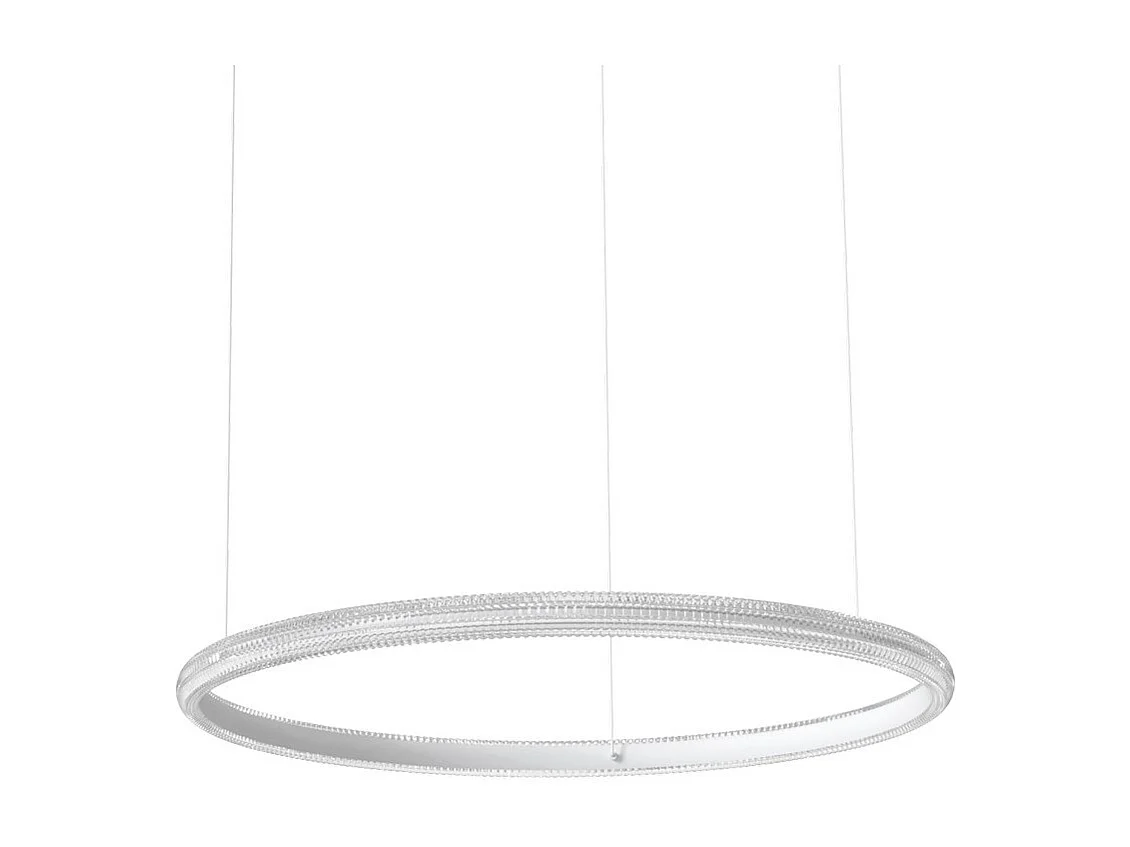 Ideal Lux MIRACLE Lampada da soffitto a sospensione a LED integrata da 80 cm, bianca 3000K