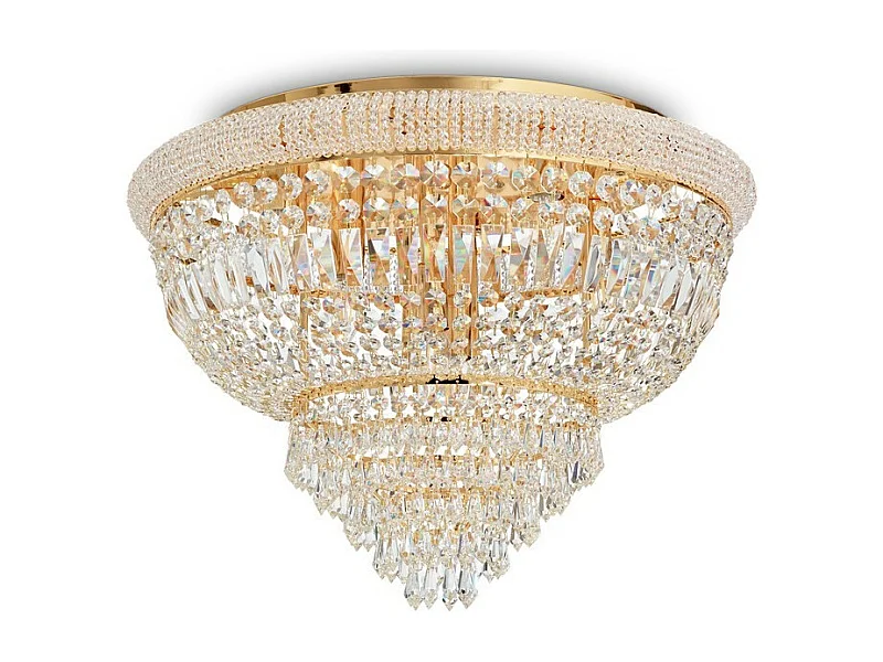 Ideal Lux DUBAI - Indoor 24 lichts Flush Kronleuchter Deckenleuchte Gold, E14