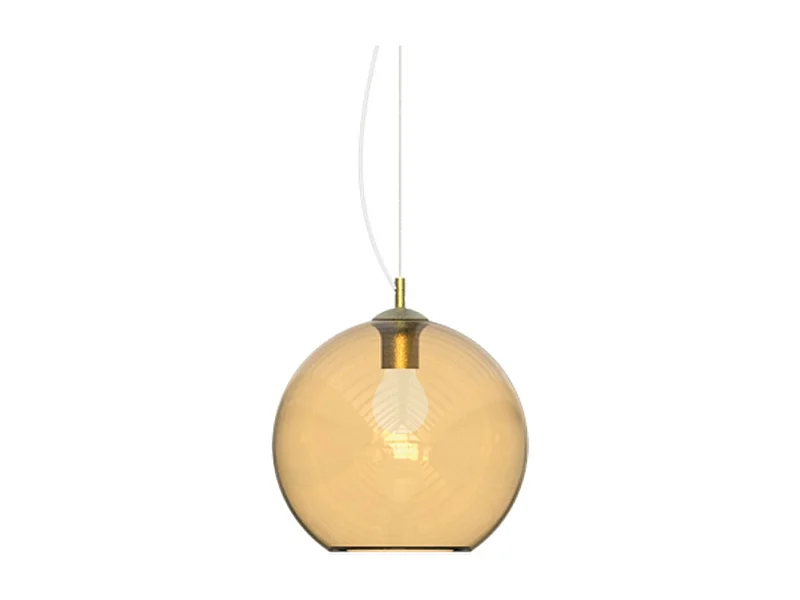 Ideal Lux NEMO Plafonnier suspendu en forme de dôme de 40 cm en ambre