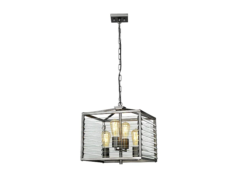 Louvre Ciondolo a 4 luci finitura vernice canna di fucile