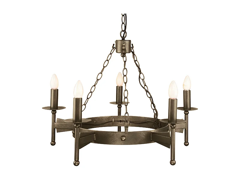 Elstead Cromwell - Lampadario 5 Luci Finitura Bronzo Antico, E14