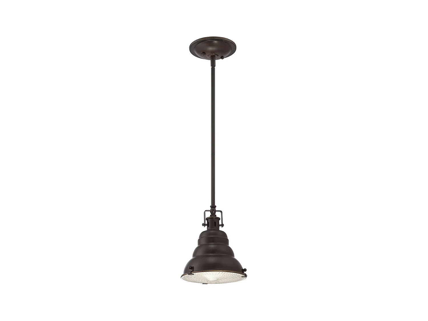 Elstead East Vale - 1 licht Dome Decke Mini Anhänger Palladio Bronze, E27