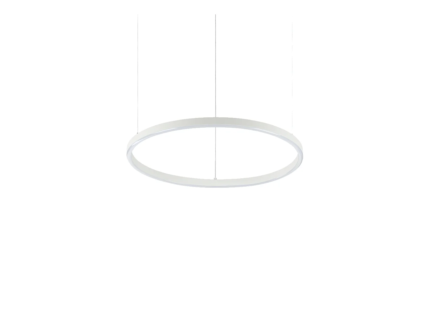 Ideal Lux ORACLE SLIM 50 cm nicht dimmbar 2700 K runde integrierte LED-Deckenleuchte weiß