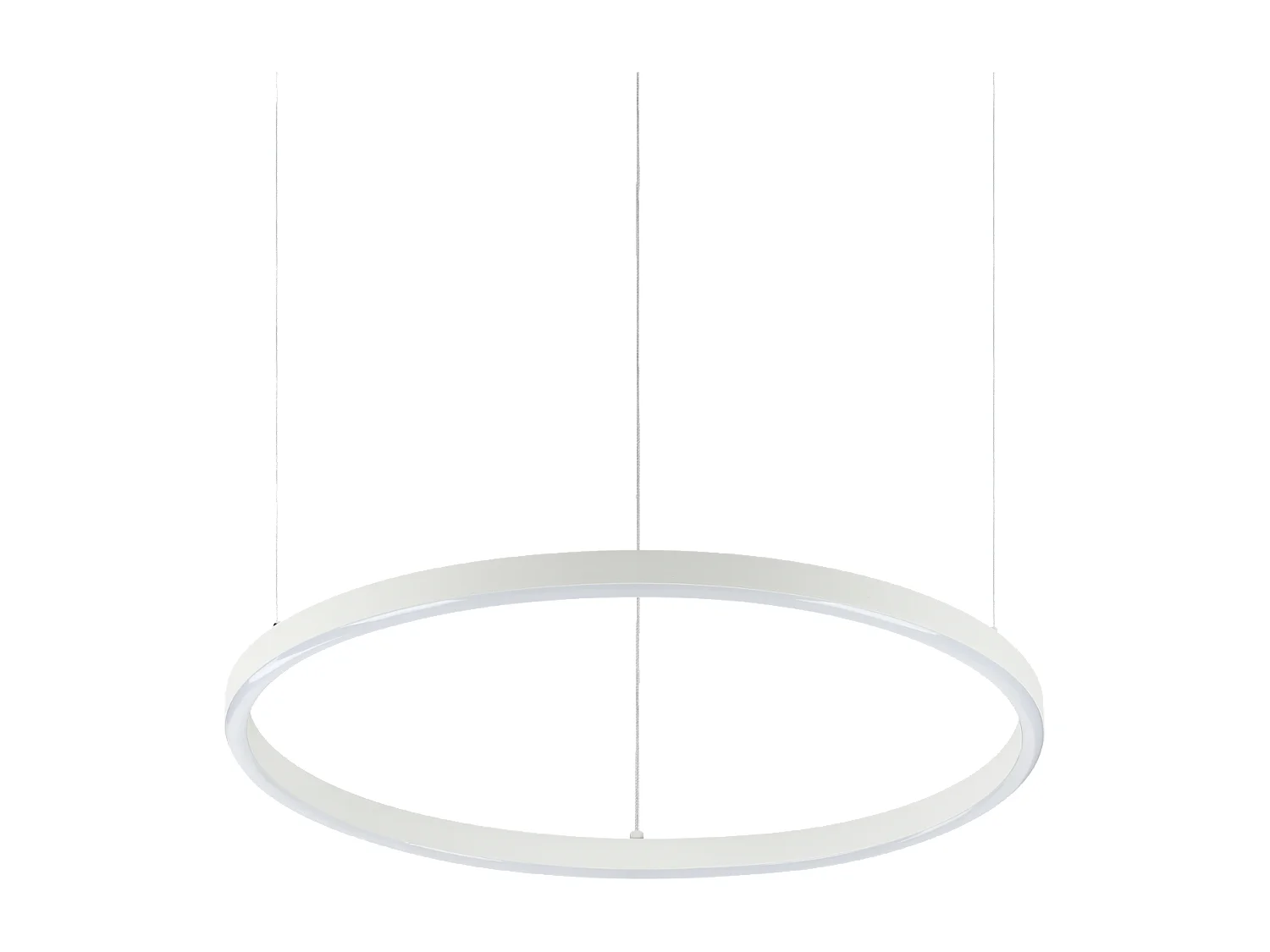 Ideal Lux ORACLE SLIM 50cm Non Dim 2700K Rotondo LED Integrato Lampada da Soffitto Bianco