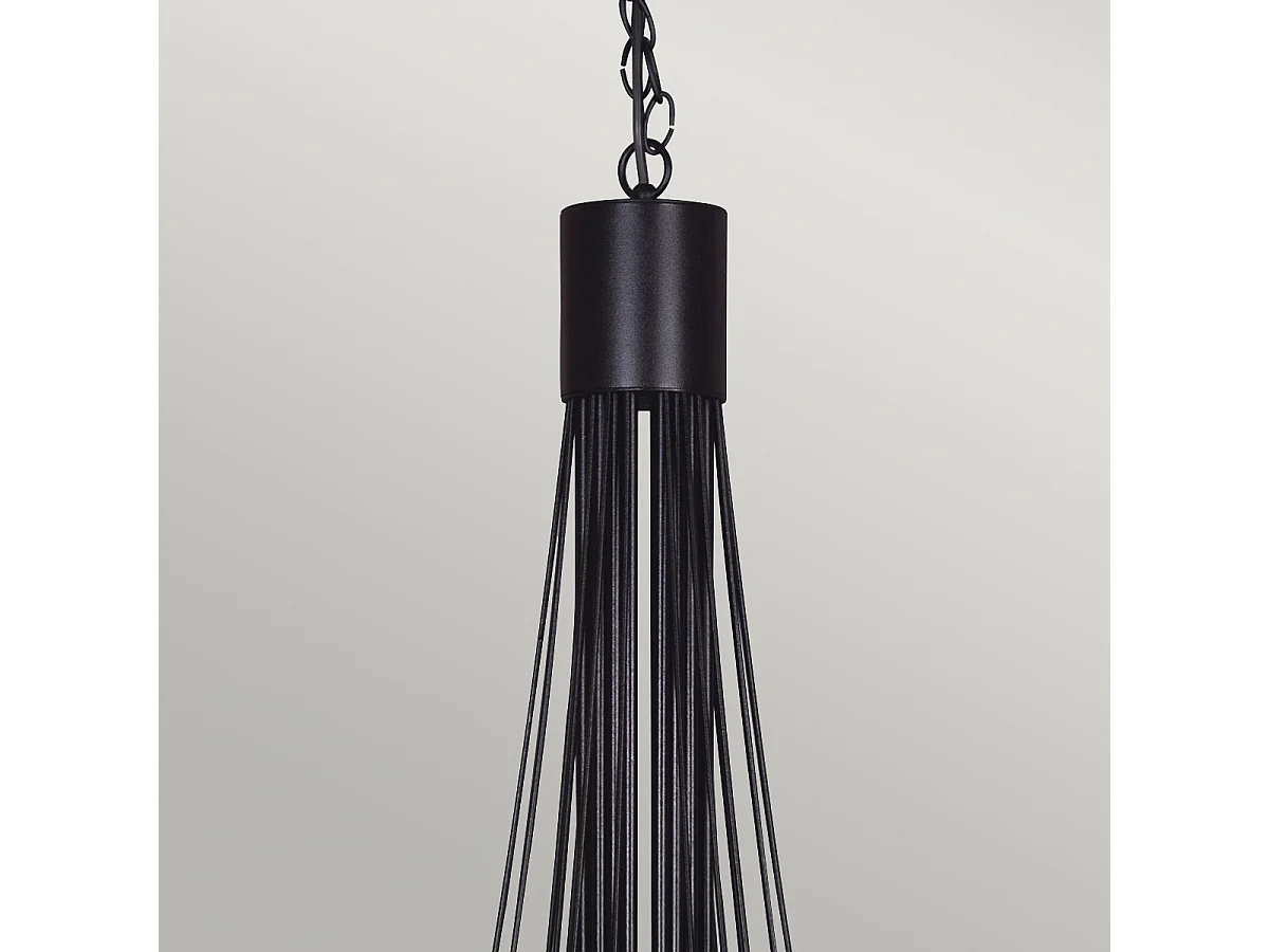 Elstead Carisbrooke - 18 licht Candle Kronleuchter Schwarz