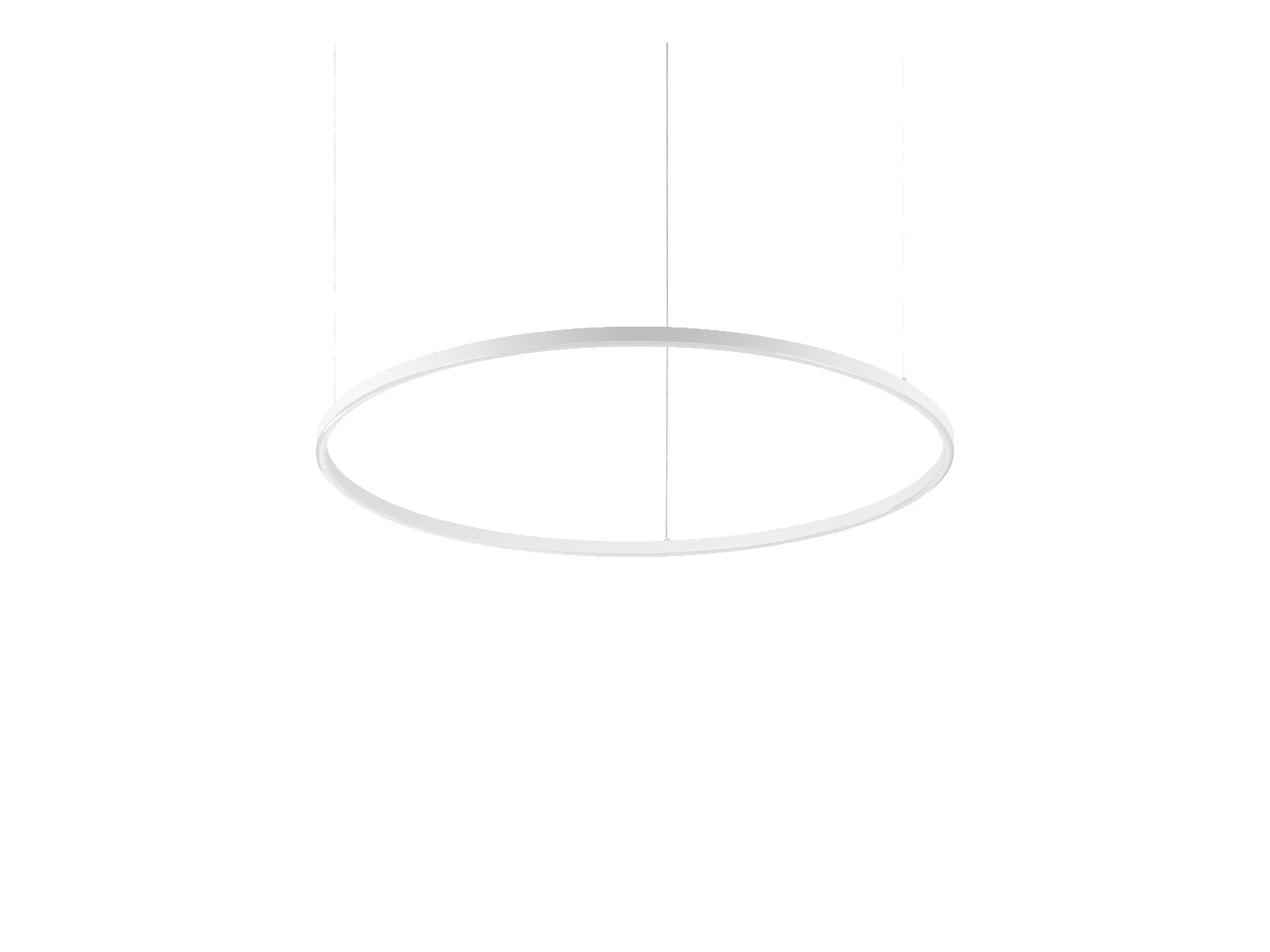 Ideal Lux ORACLE SLIM 90cm nicht dimmbare, runde, integrierte LED-Deckenleuchte, 2700K, weiß