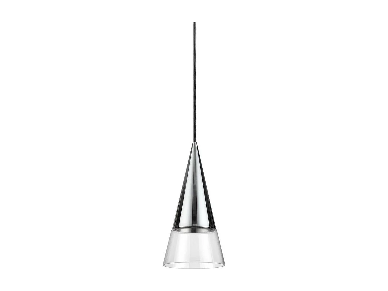 Ideal Lux CONO Wisząca lampa sufitowa Dome w kolorze chromu