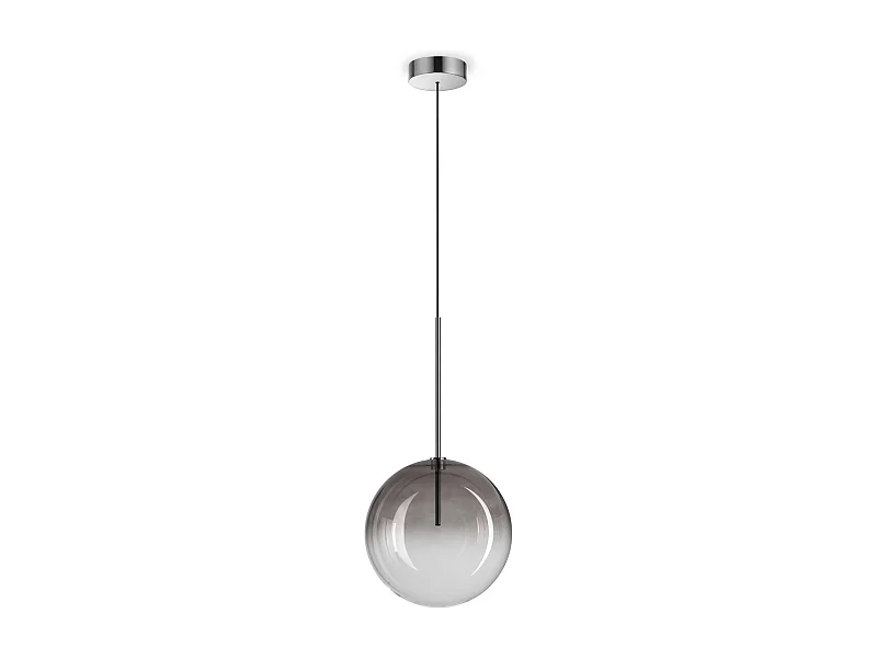 Ideal Lux EQUINOXE 25 cm Globe Pendelleuchte, Rauchgrau