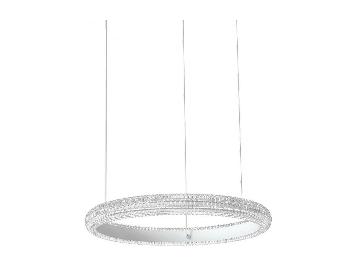 Ideal Lux MIRACLE 40cm Zintegrowana lampa sufitowa LED z wiszącą diodą LED, biała, 3000K