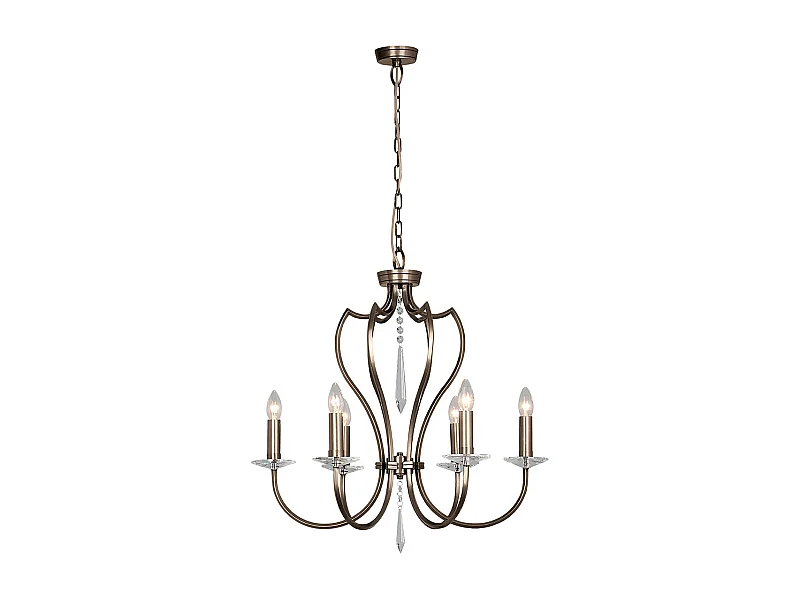 Elstead Pimlico - Lampadario a 6 luci finitura bronzo scuro, attacco E14