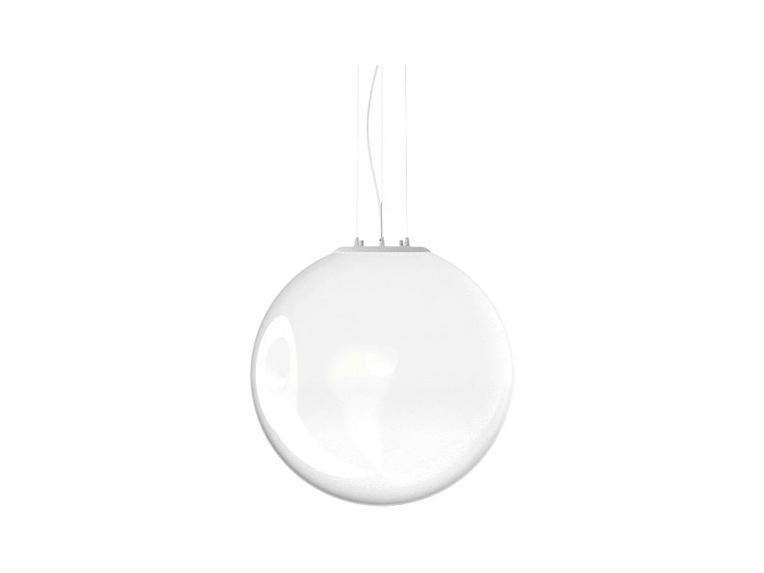 Ideal Lux MAPA CLEAR 50cm Globe Pendel-Deckenleuchte Opal
