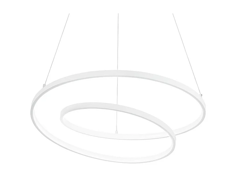 Ideal Lux OZ 80cm integrierte LED-Pendel-Deckenleuchte, Weiß 2700K