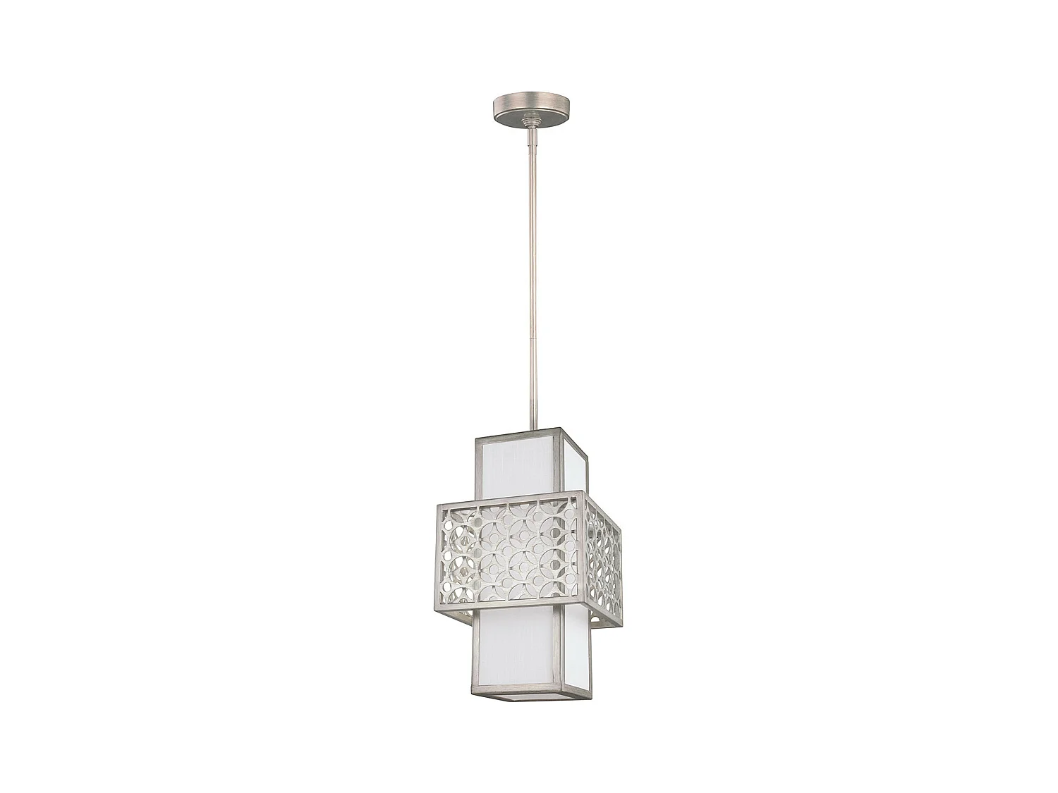 Elstead Kenney - 1 Lichtdeckenanhänger Silber, E27