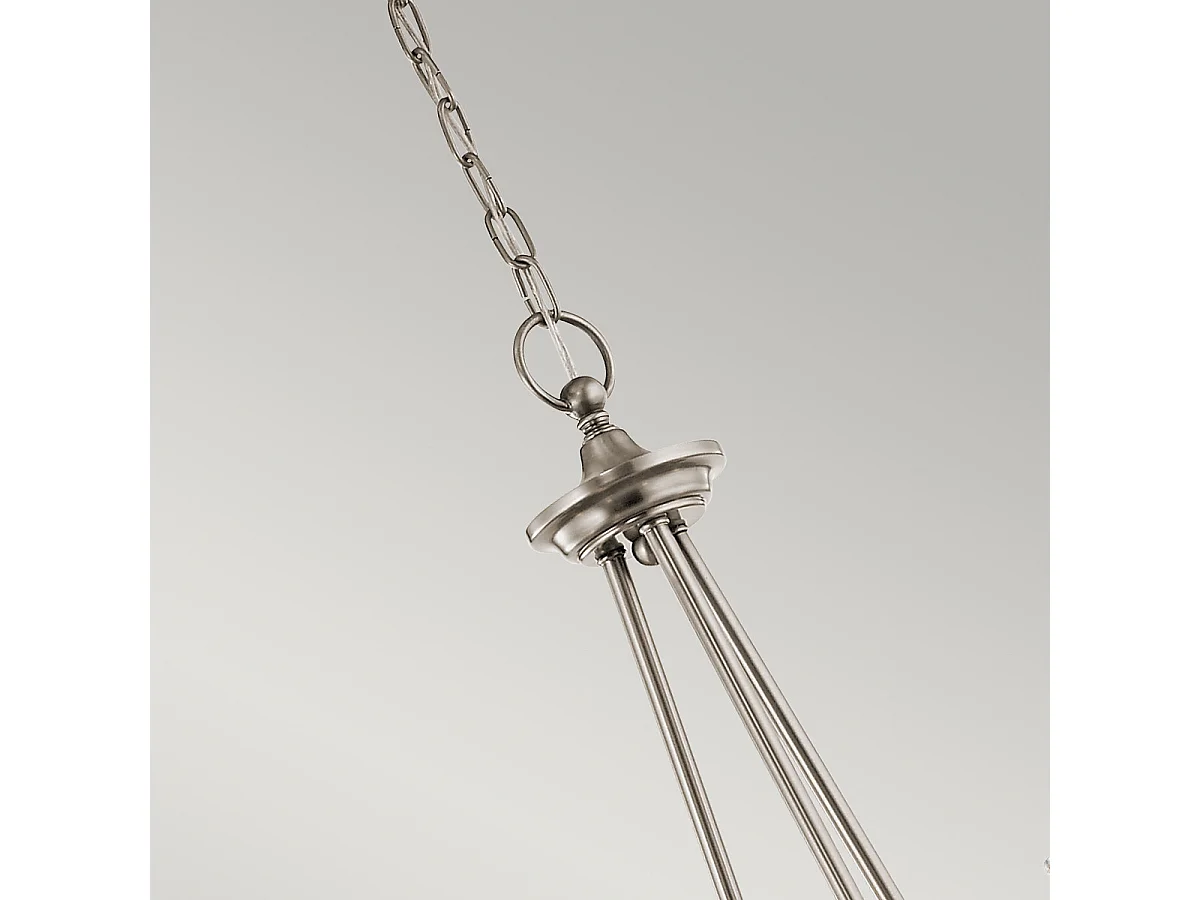 Elstead Waverly 5 ljus ljuskrona, klassisk tenn, E27