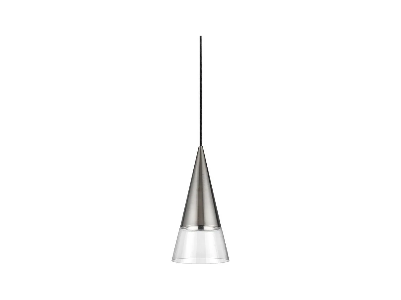 Ideal Lux CONO Kuppelförmige Pendel-Deckenleuchte, Nickel
