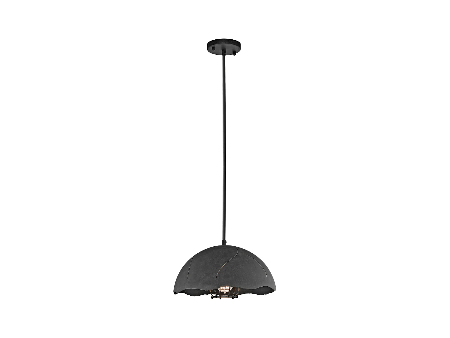 Elstead Suspension de plafond à 1 ampoule en dôme de zinc vieilli, E27