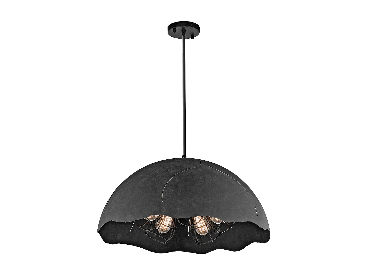 Elstead Fracture 5 ljuskupol takhänge vittrad zink, E27