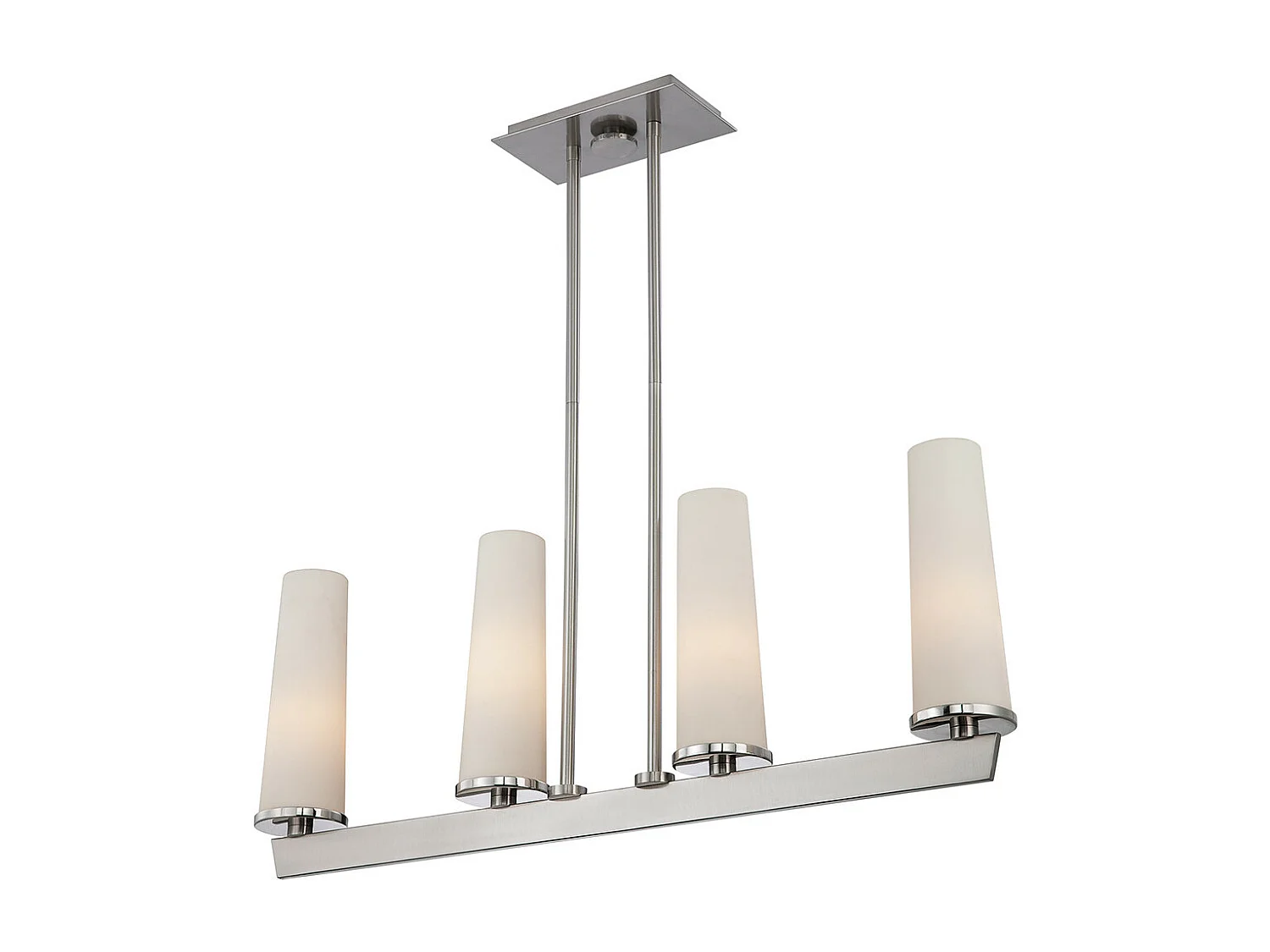 Chelsea Loft Contemporary 4 Light Pendant Borstad Nickel