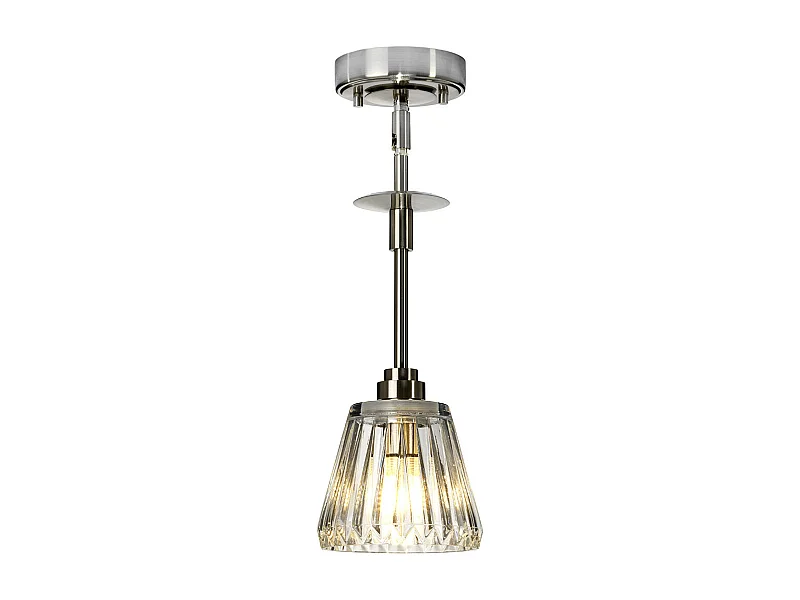 Elstead Agatha 1 Ljus Taklampa Borstad Nickel IP44, G9