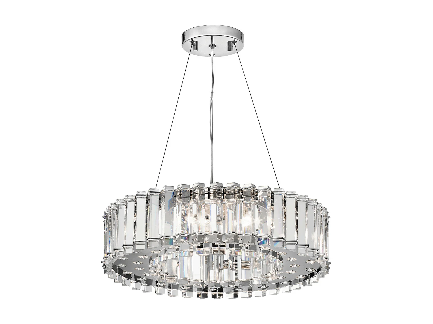 Elstead Crystal Skye - 8 licht Kronleuchter Chrome Finish, G9