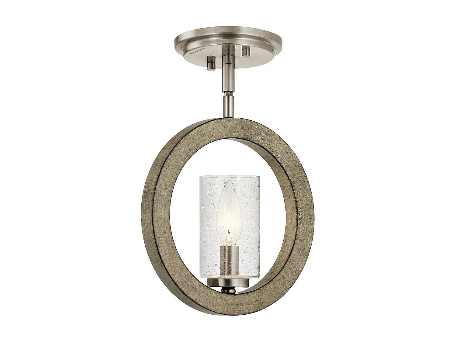 Grand Bank Kichler Wandleuchte/ Mini-Pendelleuchte/ Semi-Flush Antikgrau