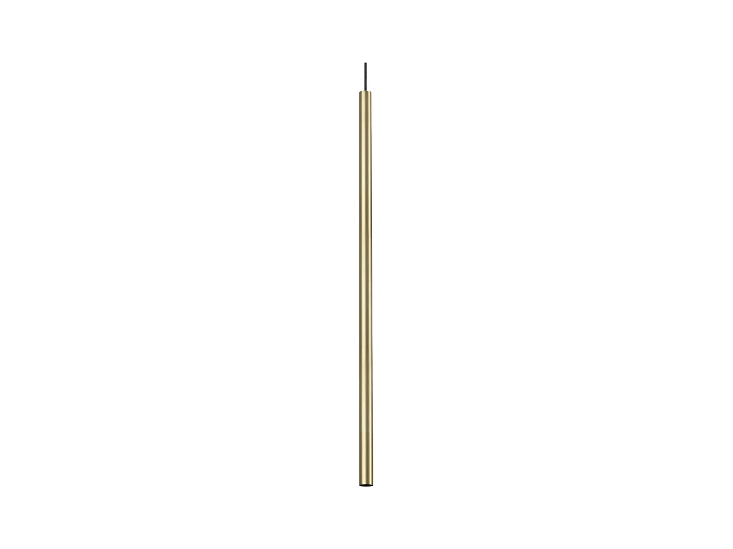 Ideal Lux ULTRATHIN Lampada da soffitto a sospensione sottile a LED rotonda alta 100 cm in ottone satinato 3000K
