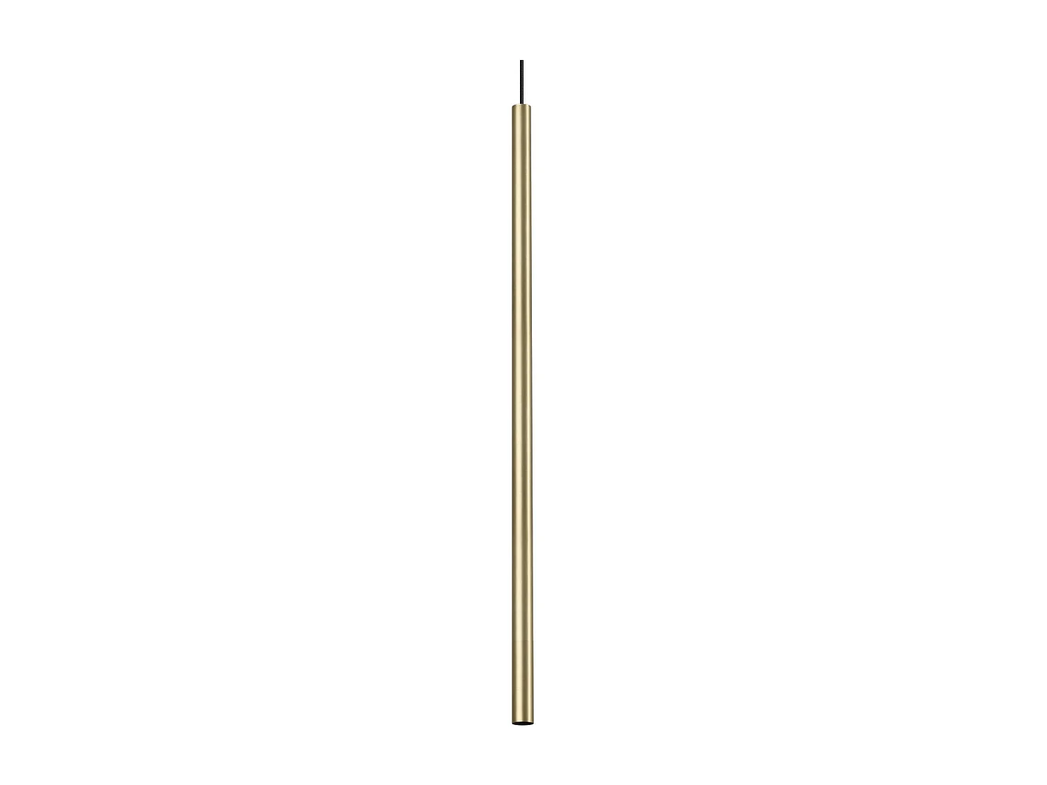 Ideal Lux ULTRATHIN Lampada da soffitto a sospensione sottile a LED rotonda alta 100 cm in ottone satinato 3000K