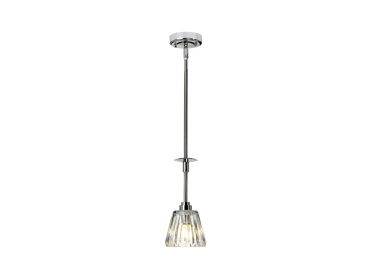 Elstead Agatha - 1 Licht Deckenpendelleuchte Chrom poliert IP44, G9