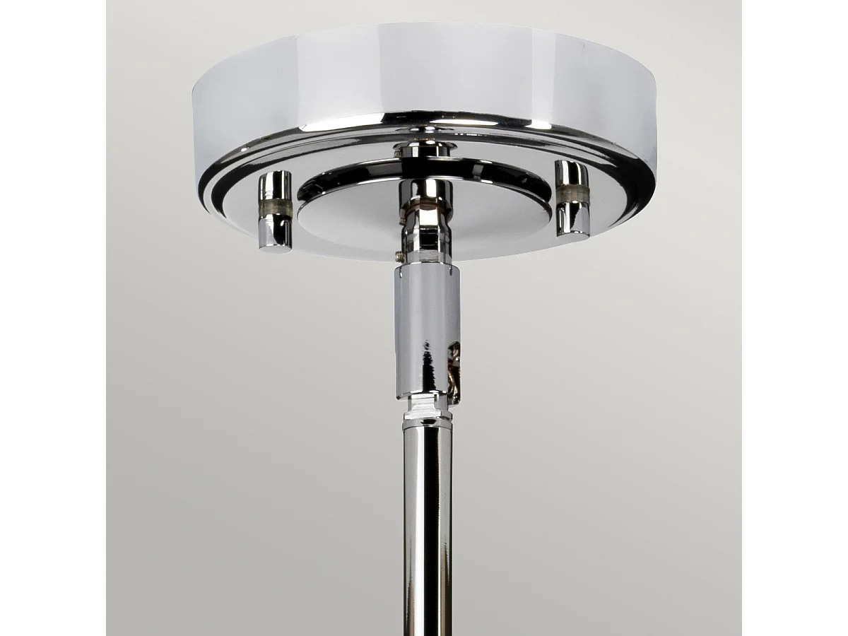 Elstead Agatha - 1 Licht Deckenpendelleuchte Chrom poliert IP44, G9