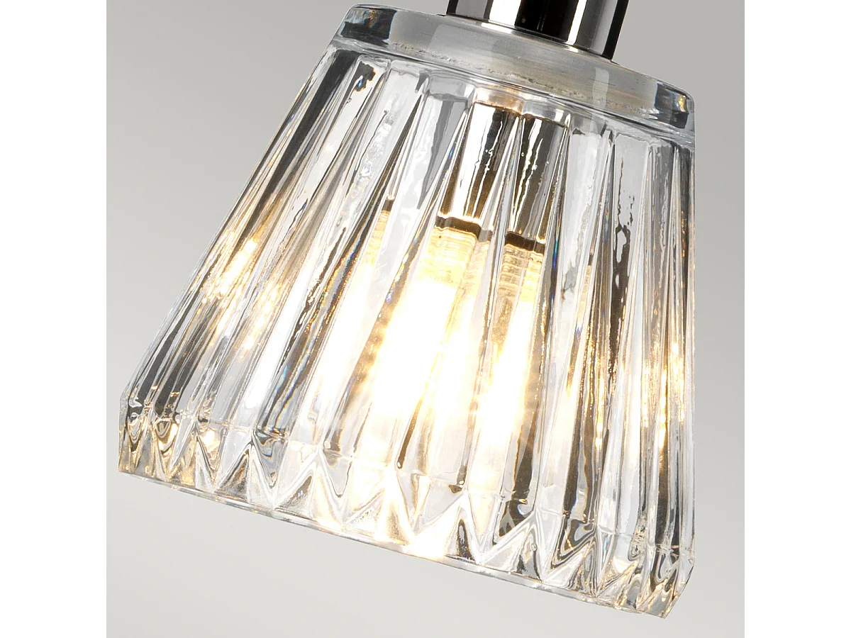 Elstead Agatha - 1 Licht Deckenpendelleuchte Chrom poliert IP44, G9