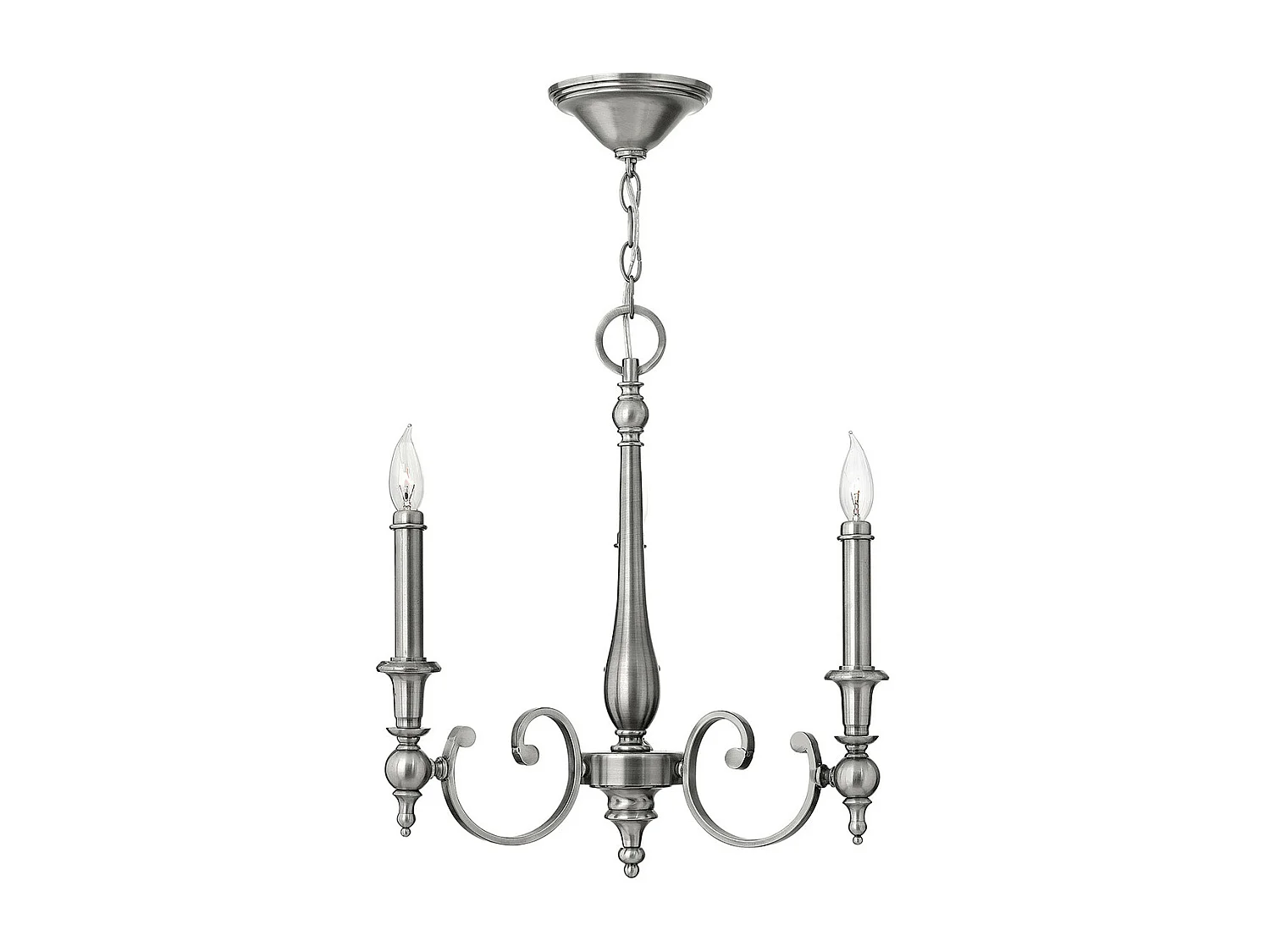 Elstead Yorktown Ljuskrona 3 ljus antik nickelfinish, E14