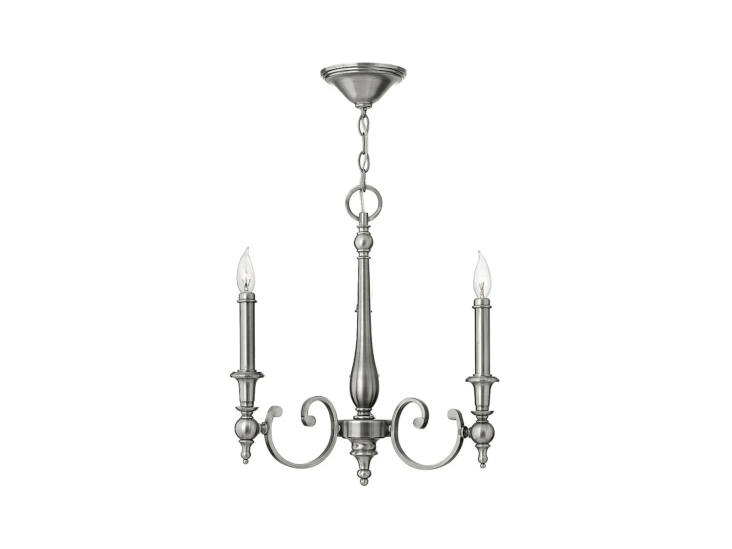 Elstead Yorktown Ljuskrona 3 ljus antik nickelfinish, E14