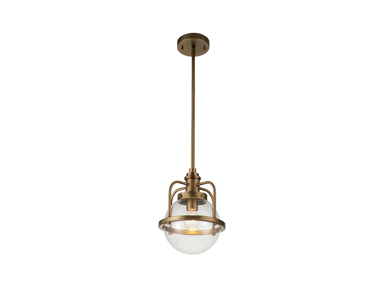 Elstead Kichler Triocent Globe Pendel-Deckenleuchte Messing natur, IP44