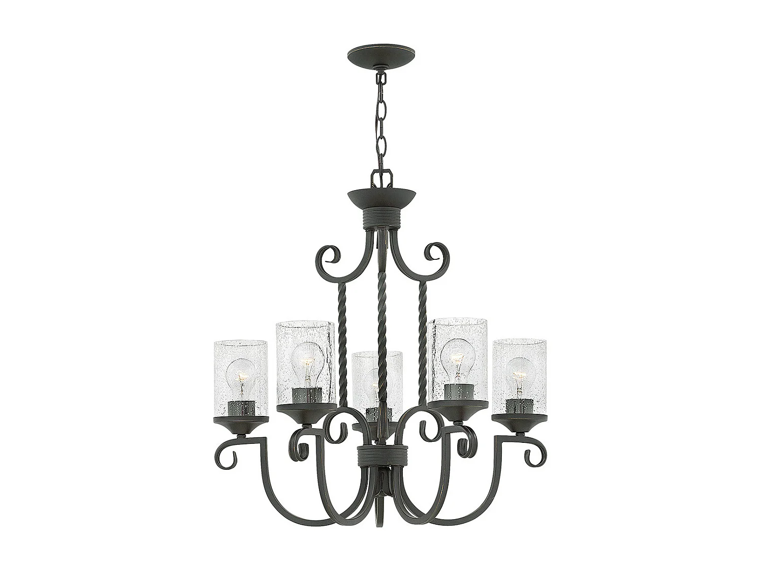 Casa Hinkley 5-Licht-Kronleuchter Olde Black