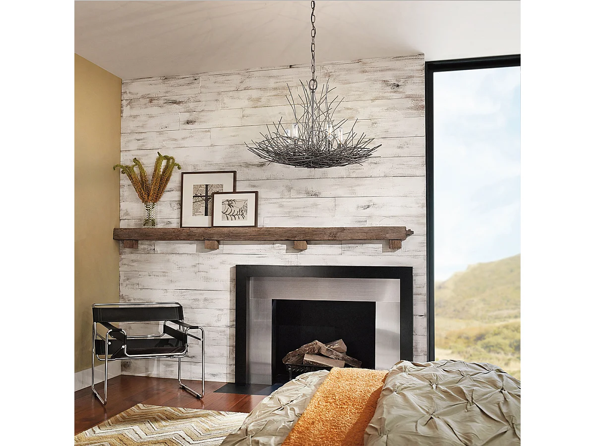 Elstead Organique - Lampadario a 5 luci a sospensione Light Bronzo antico, E14