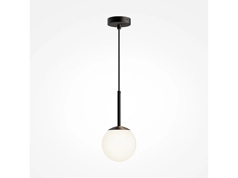 Maytoni Basic form Maytoni Basic Form 15cm Modern Globe Pendel-Deckenleuchte Mattschwarz E14