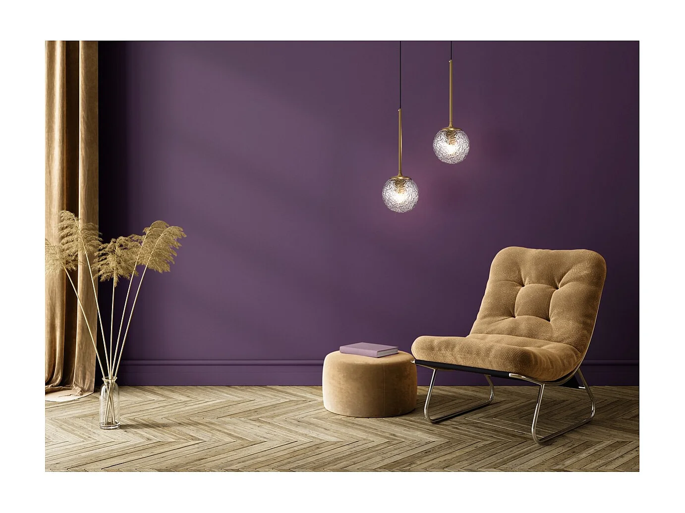 Maytoni Ligero Plafoniera a Sospensione Globo Moderna Ottone E27