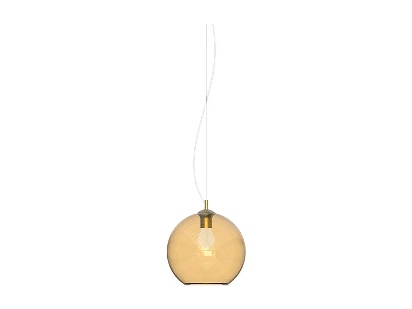 Ideal Lux NEMO Plafonnier suspendu en forme de dôme de 20 cm en ambre