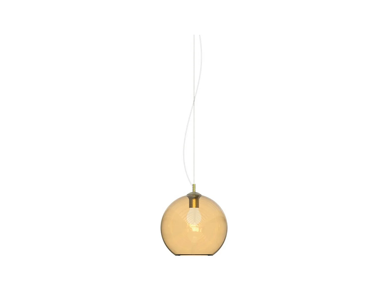 Ideal Lux NEMO Lampada a sospensione a cupola da 20 cm, ambra
