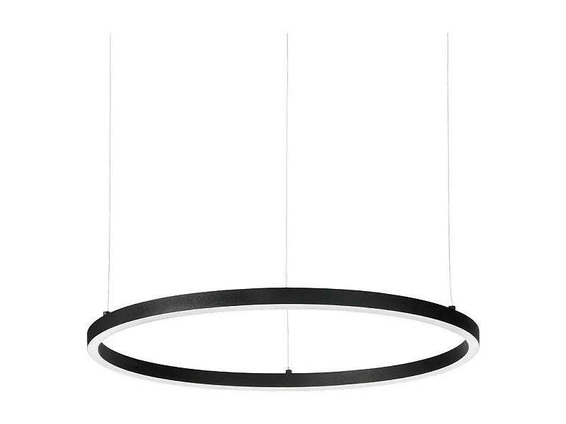 Ideal Lux ORACLE SLIM Plafonnier LED rond intégré non gradable 2700 K 50 cm Noir