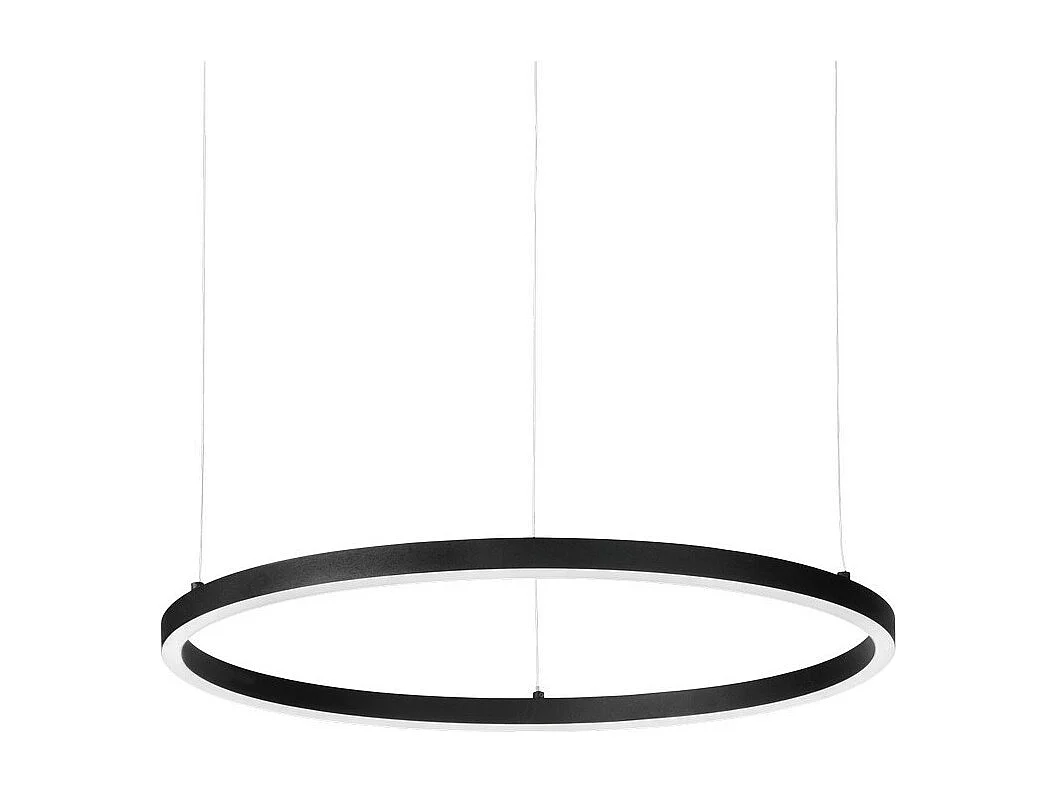 Ideal Lux ORACLE SLIM 50 cm Non Dim 2700K Okrągła Zintegrowana Lampa Sufitowa LED Czarna