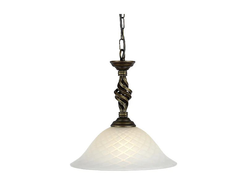 Lampadario Elstead Pembroke 1 luce, nero, oro, attacco E27