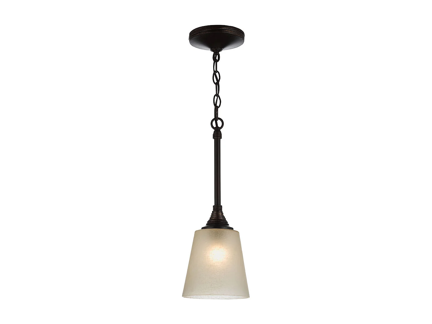 Elstead - Mini sospensione a soffitto a cupola a 1 luce Bronzo, ottone anticato, E27
