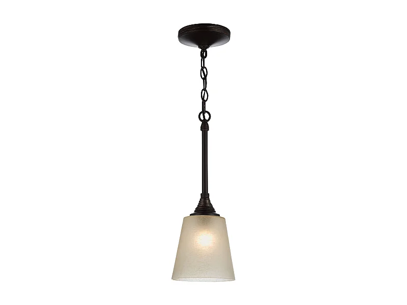 Elstead Arbor 1 Light Dome Ceiling Mini Pendel Brons, Weathered mässing, E27